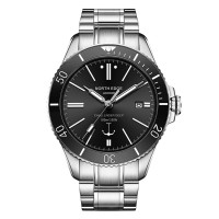 Механичен автоматичен часовник NORTH EDGE ANCHOR ЧЕРЕН