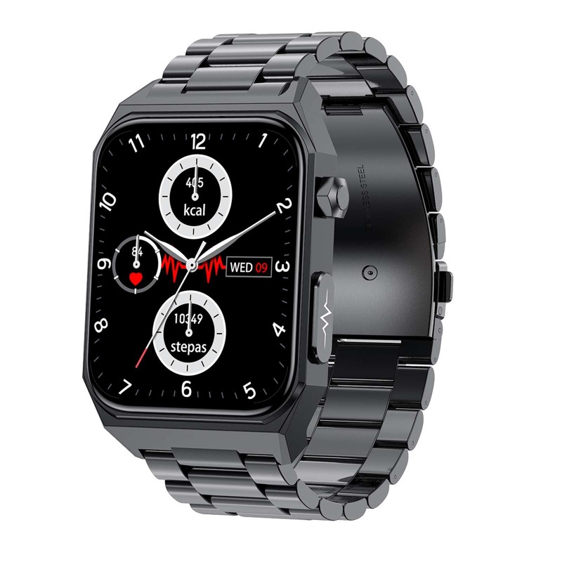 Цифров ЕКГ смарт часовник NORTH EDGE E530 BLACK METAL