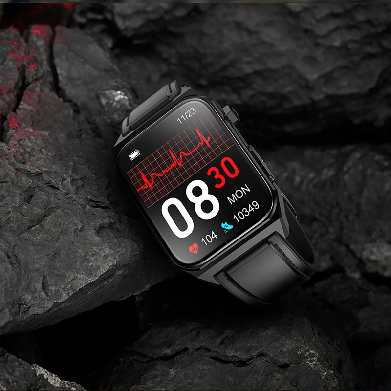 Цифров ЕКГ смарт часовник NORTH EDGE E530 BLACK TPU