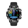 Спортен смарт часовник NORTH EDGE ET482 BLACK LEATHER