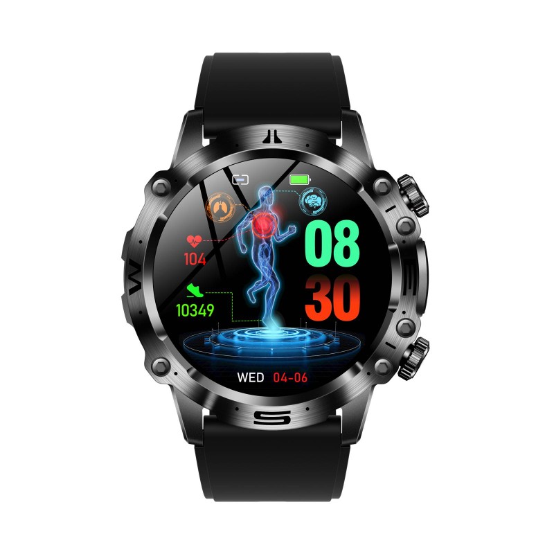 Спортен смарт часовник NORTH EDGE ET482 BLACK TPU
