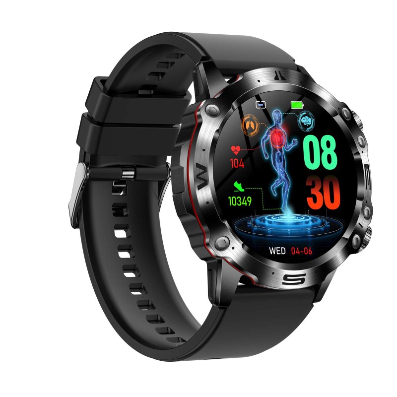 Спортен смарт часовник NORTH EDGE ET482 BLACK TPU