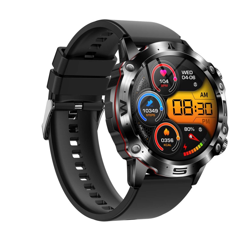Спортен смарт часовник NORTH EDGE ET482 BLACK TPU