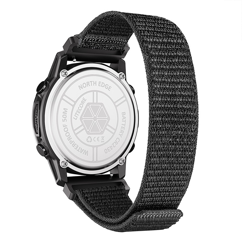 Приключeнски часовник NORTH EDGE LITECORE BLACK