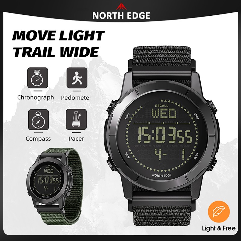 Приключeнски часовник NORTH EDGE LITECORE BLACK
