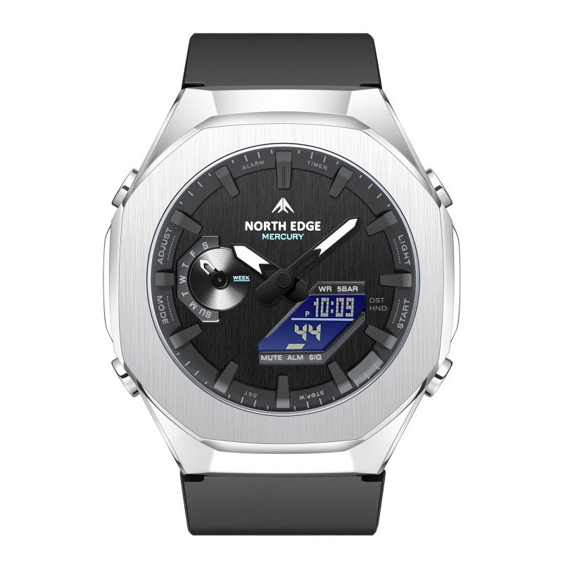 Приключенски часовник NORTH EDGE MERCURY SILVER